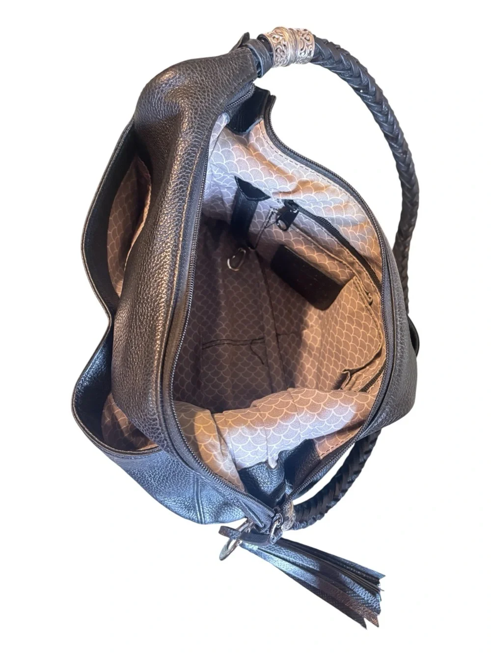 pebbled leather